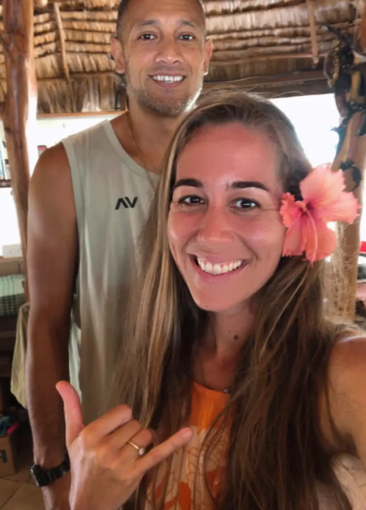 The owners of Tahaa Fare Hau Camp